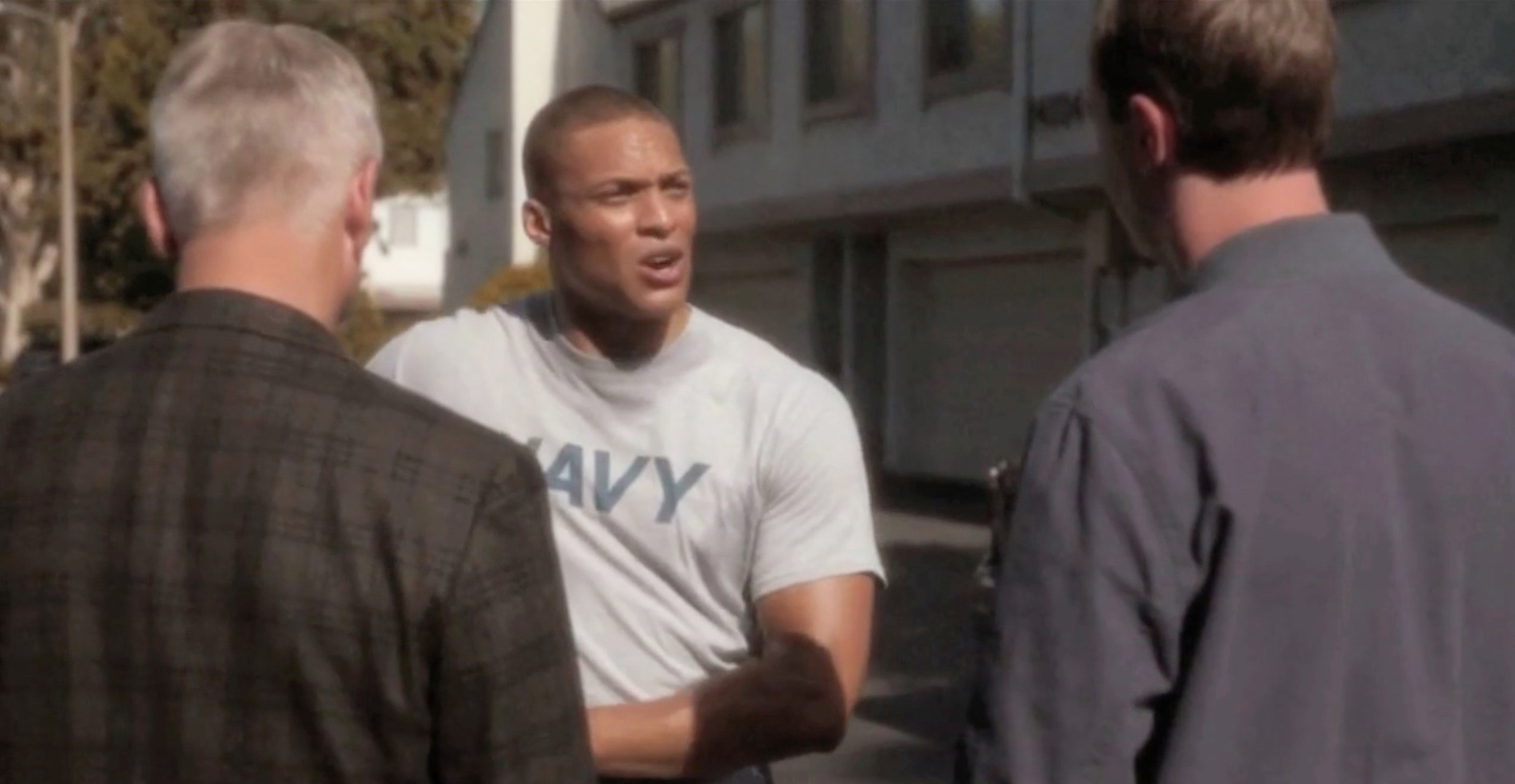 Mark Harmon, Cleo Anthony, and Sean Murray in NCIS (2014)
