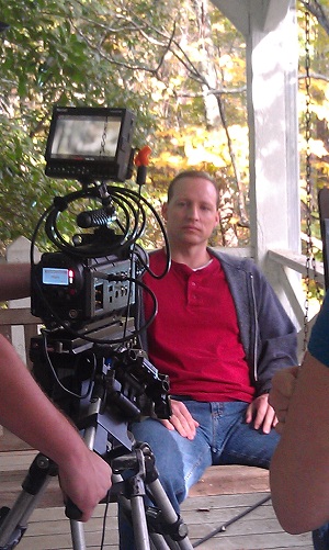 Scott on set of 2012 Natl Film Challenge w/ Dir. Joshua McKague & Whisper Productions