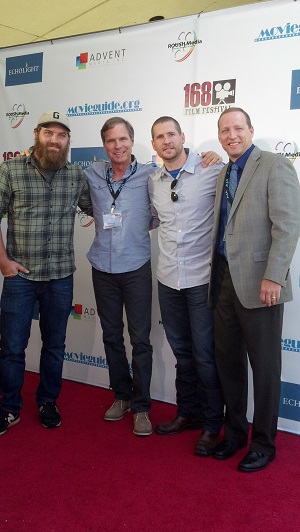 Scott with Joshua McKague (Whisper Productions), Randall Taylor, Alex Collins at 168 Film Festival for 