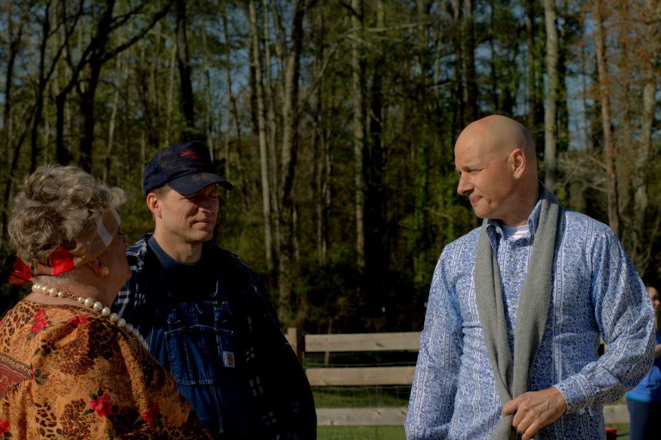 Scott McDonald w/ Barry Piacente and Harold Farely on set of 