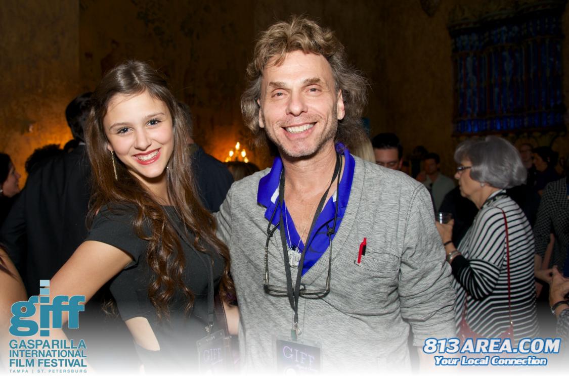 Keith Schwabinger at GIFF, Tampa Film Festival with actress/ballerina Leah Denisco