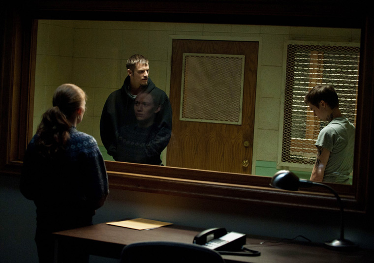 Tyler Johnston with Joel Kinnaman and Mireille Enos in The Killing.