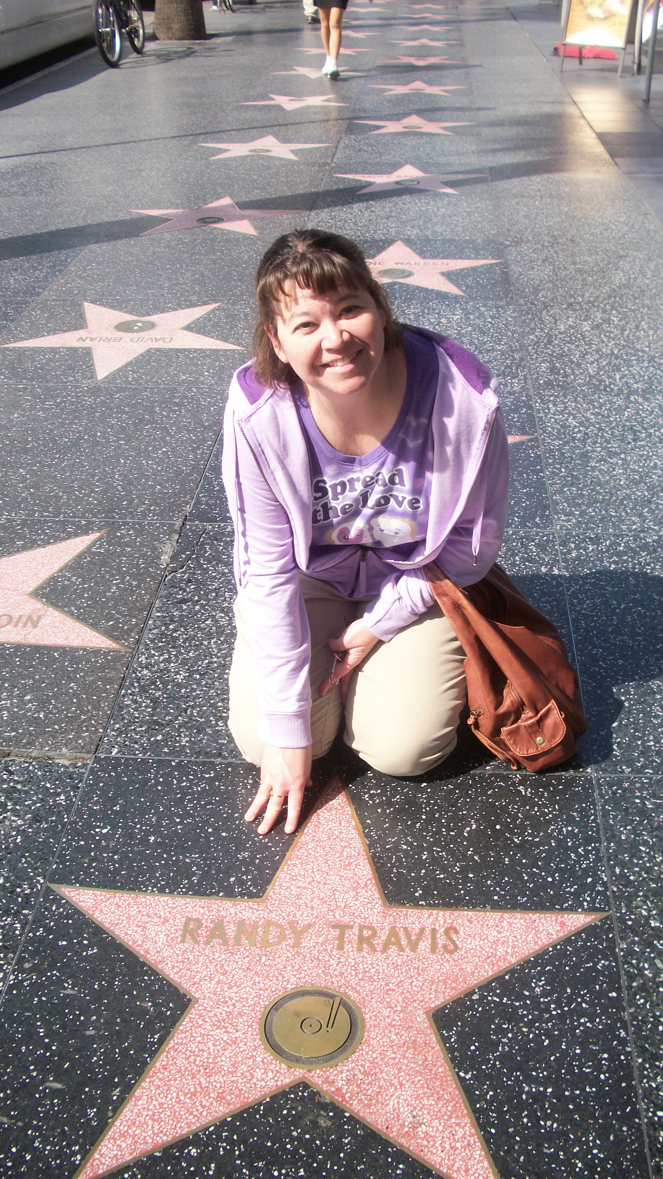 Candy's first time on the Hollywood Walk of Fame - March 2011