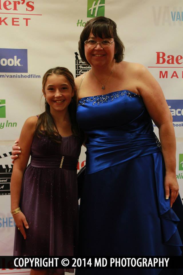 Candy J. Beard with actress Morgan Danielle McKervey at the Vanished red carpet film premiere on 09.13.14