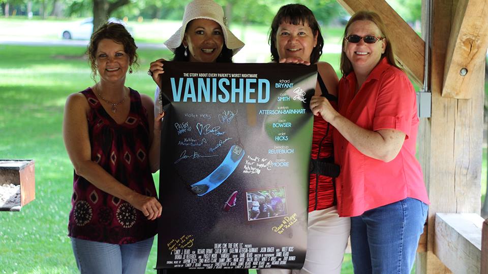 That's a wrap! Cast and crew wrap party picnic in June 2014. From left: Kimberly Jo Richardson, Michele Todd, Candy J. Beard and Brenda Jo Reutebuch.