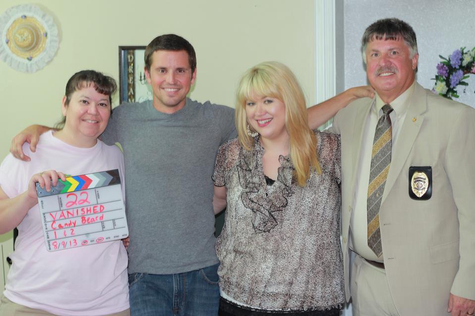 Producer, Candy J. Beard with cast members Richard Bryant, Caitlin Smith and Bruce H. Royer. August 2013