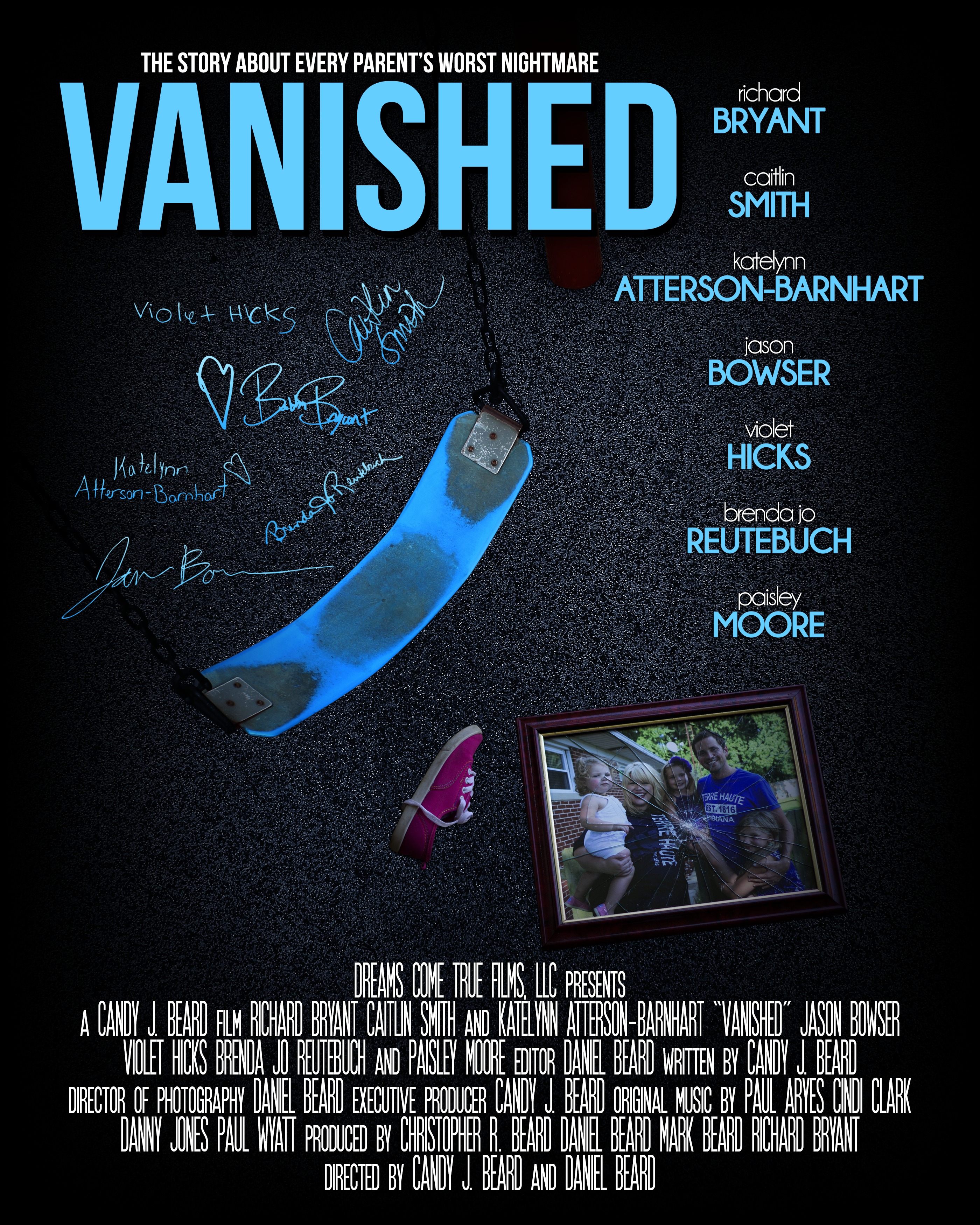 The official Vanished poster.
