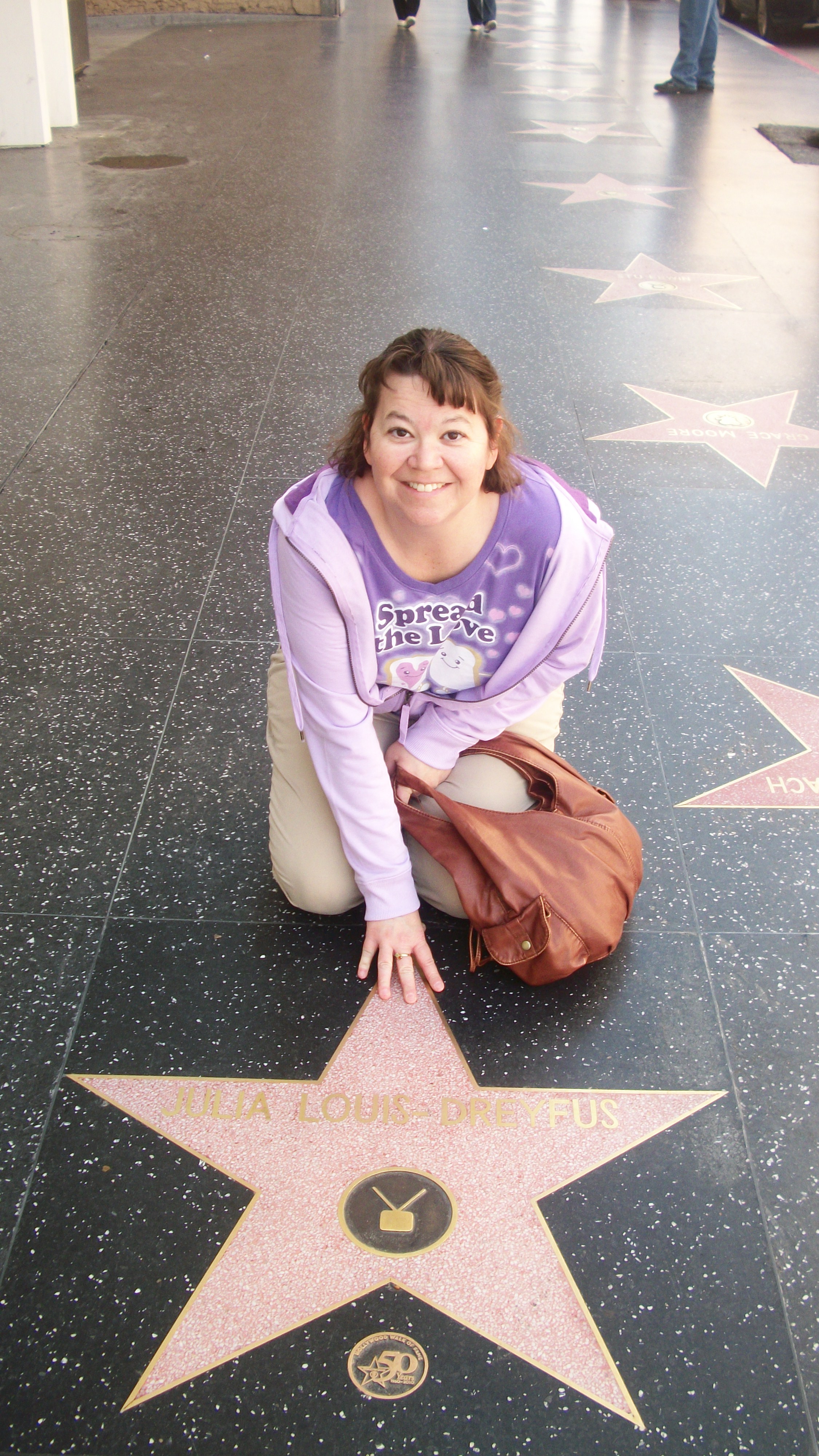 Candy's first time on the Hollywood Walk of Fame - March 2011