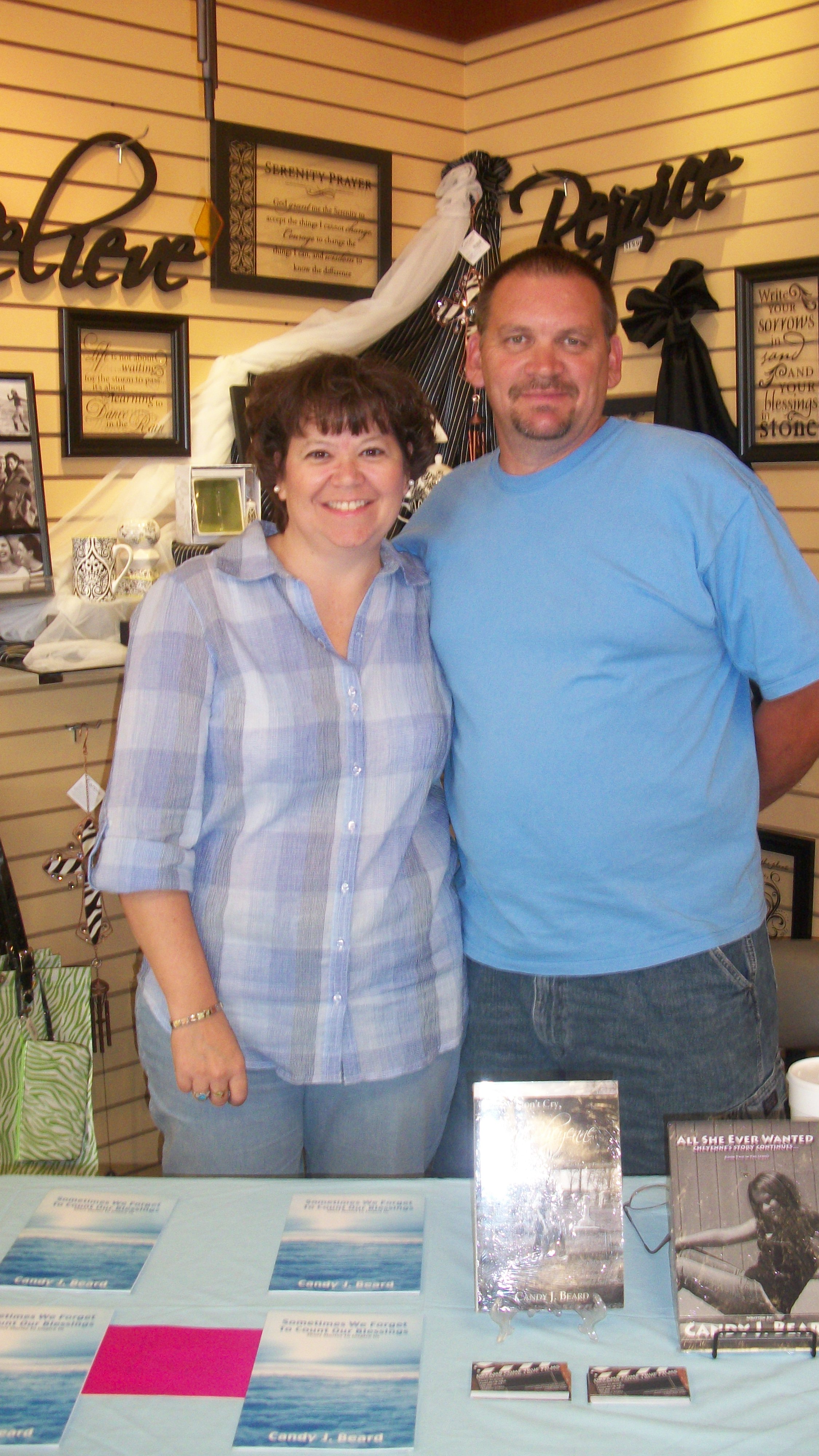 Candy & Mark Beard at one of her book signings - July 2011