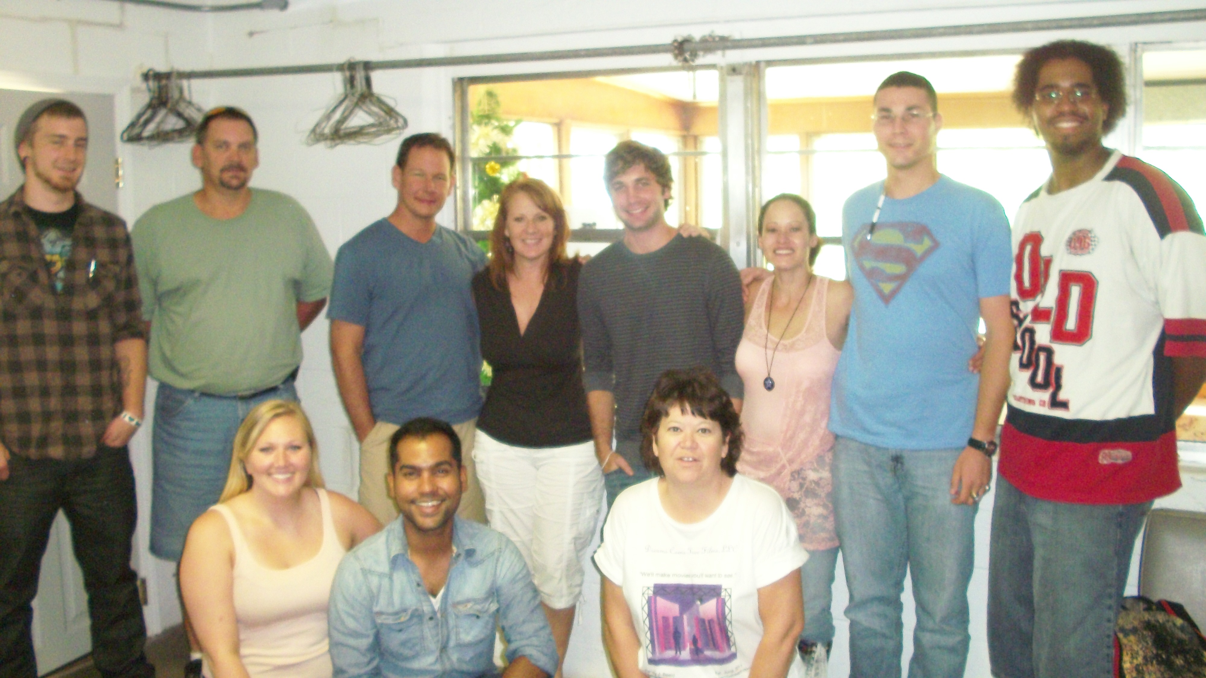 Cast & crew of IN A CAGE during our first meet & greet, August 2011