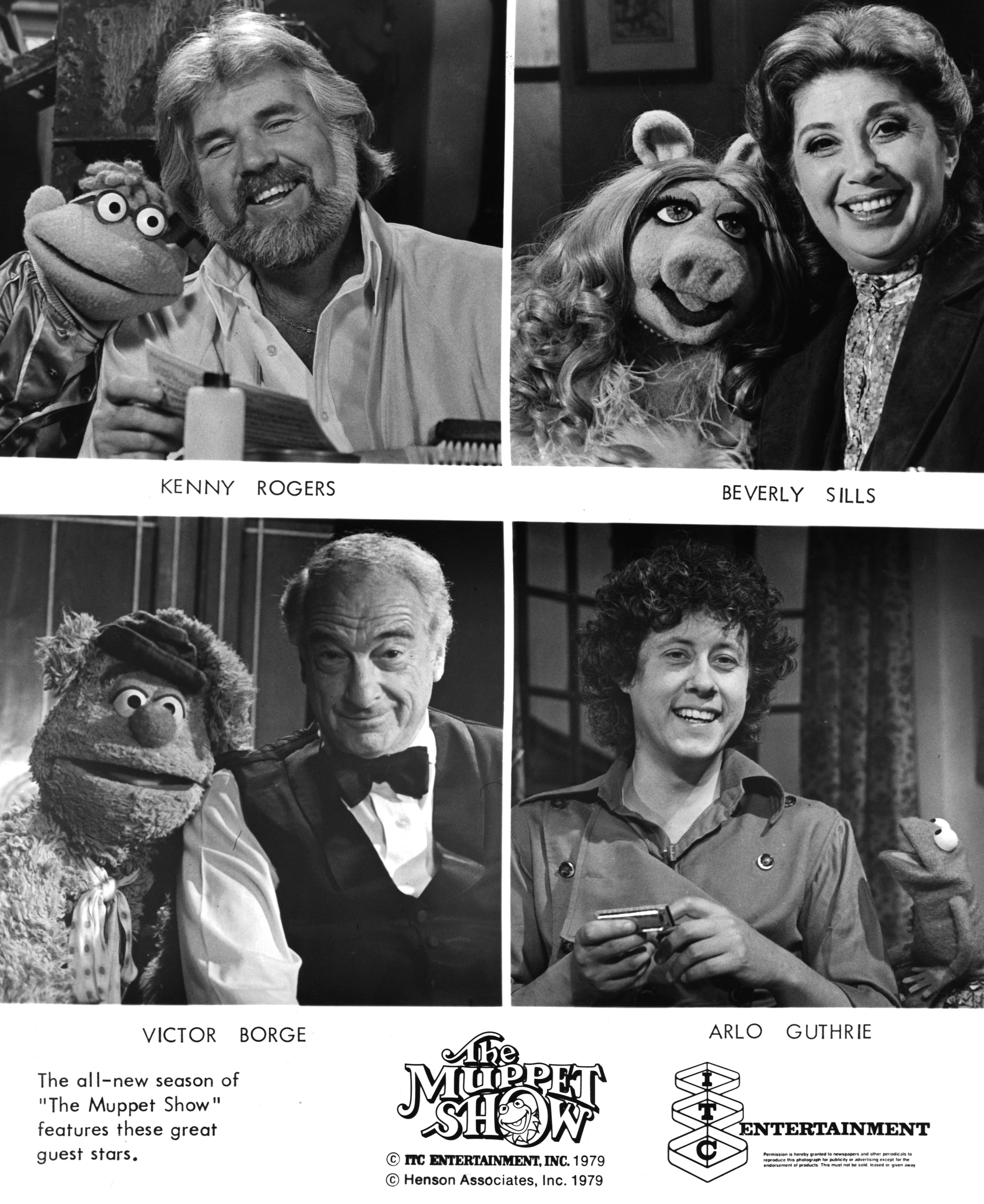 Still of Mark Hamill, Frank Oz, Victor Borge, Arlo Guthrie, Kenny Rogers and Beverly Sills in The Muppet Show (1976)