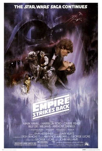 Harrison Ford, Carrie Fisher and Mark Hamill in Zvaigzdziu karai. Imperija kontratakuoja (1980)