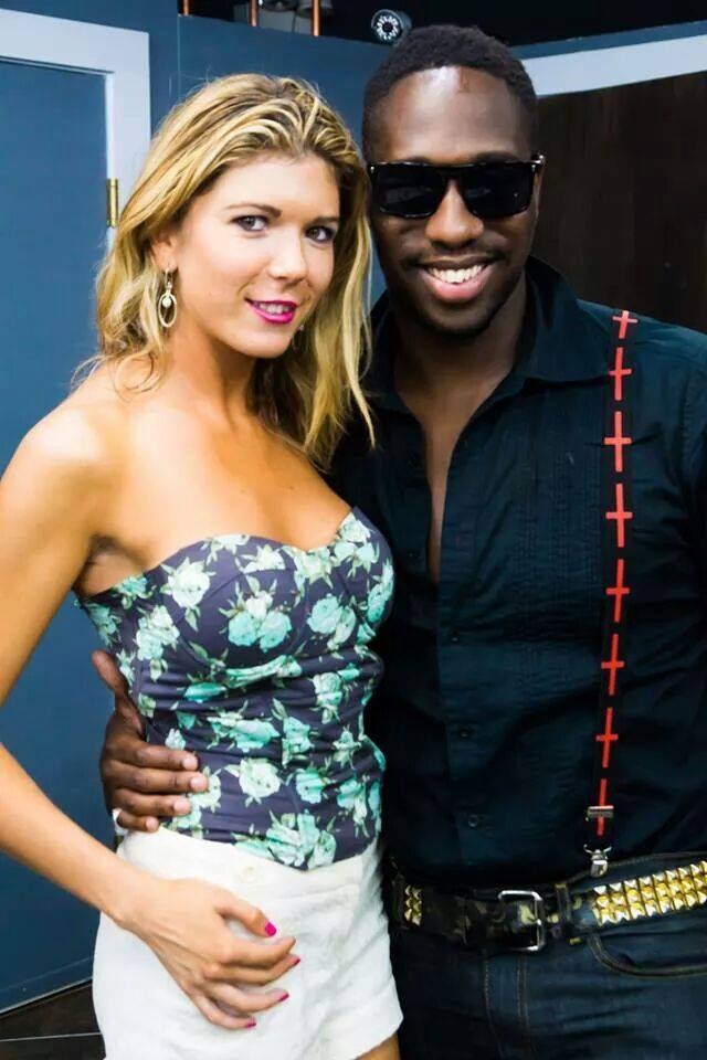 John hill with Supermodel/actress oana molosag