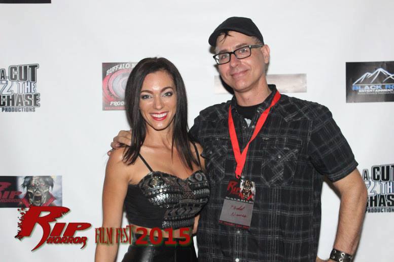 Ashley Nunes attends the 2015 R.I.P. Horror Film Festival with brother, Todd Nunes.