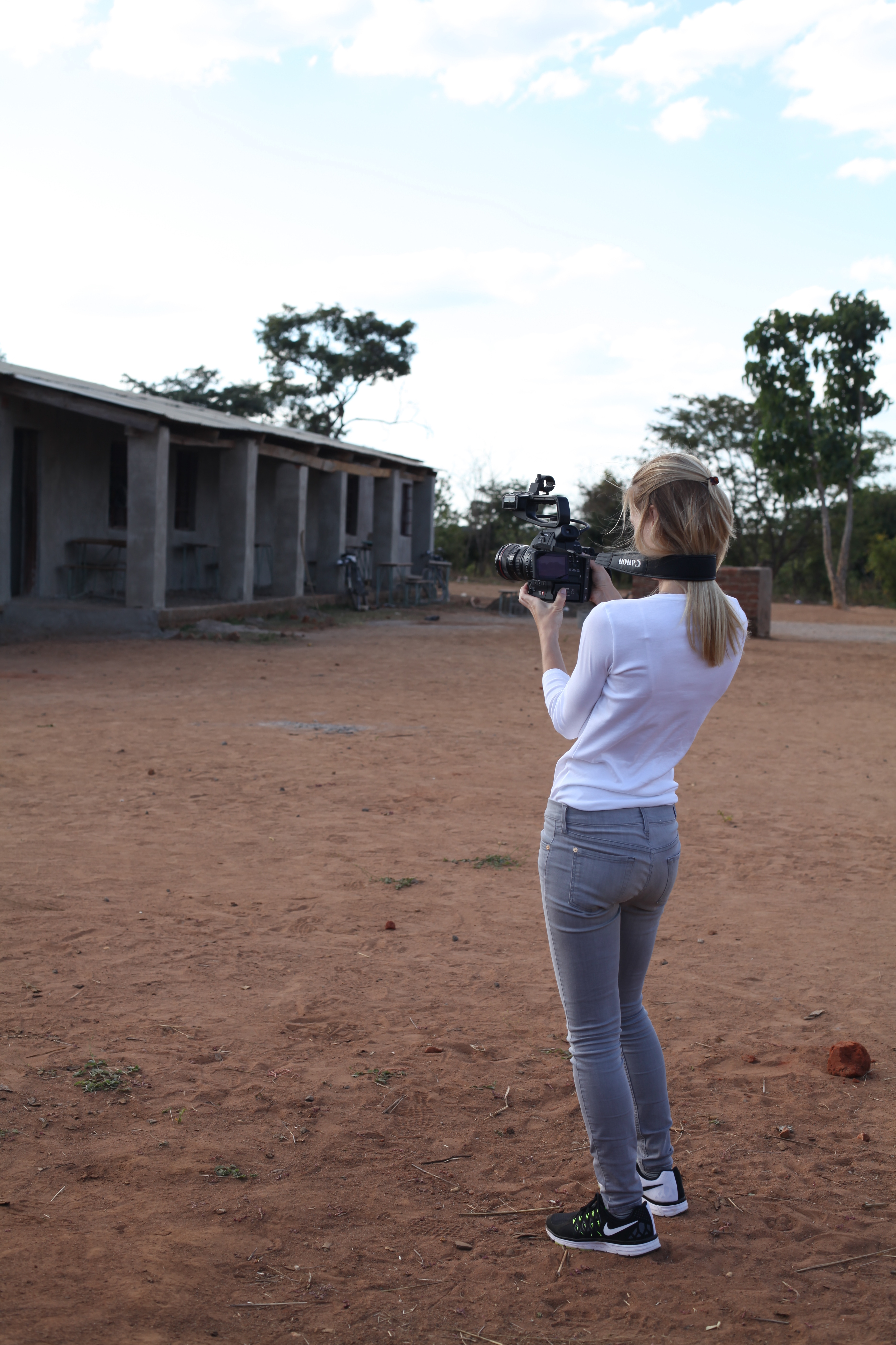 shooting at Roger Federer Foundation - Zambia