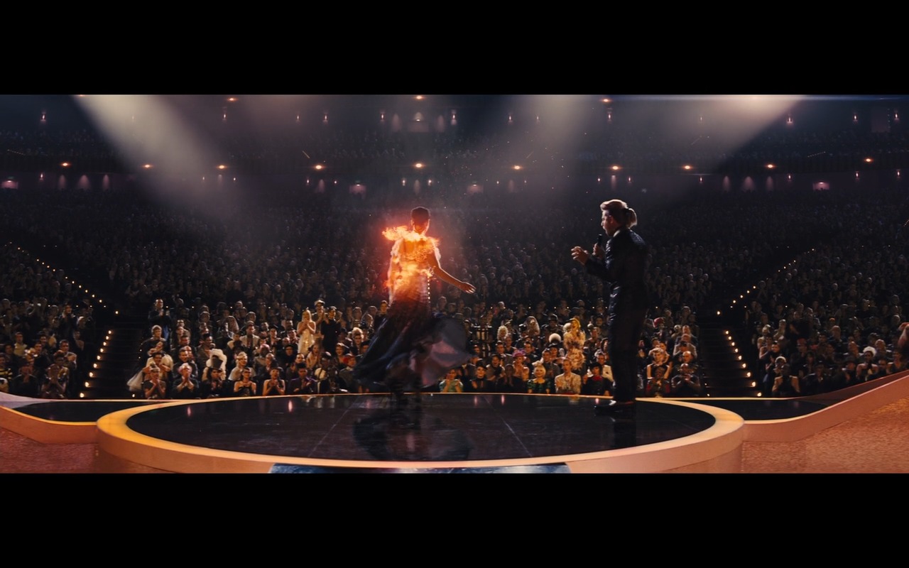 The Hunger Games: Catching Fire (in the white suit with the orange belt)