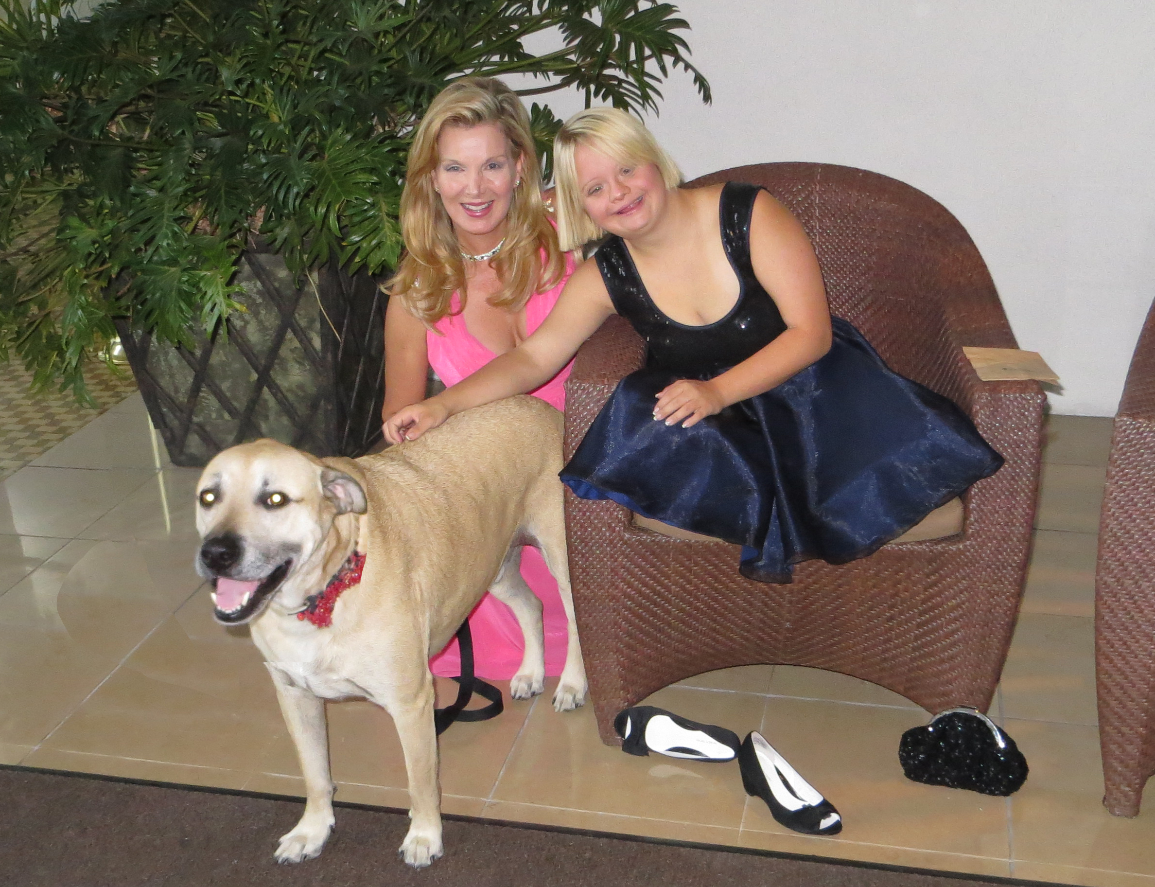 Glee Star, Lauren Potter, at the 2013 Hero Dog Awards shining the light on dogs. Super Smiley was shining his smile! with Megan Blake