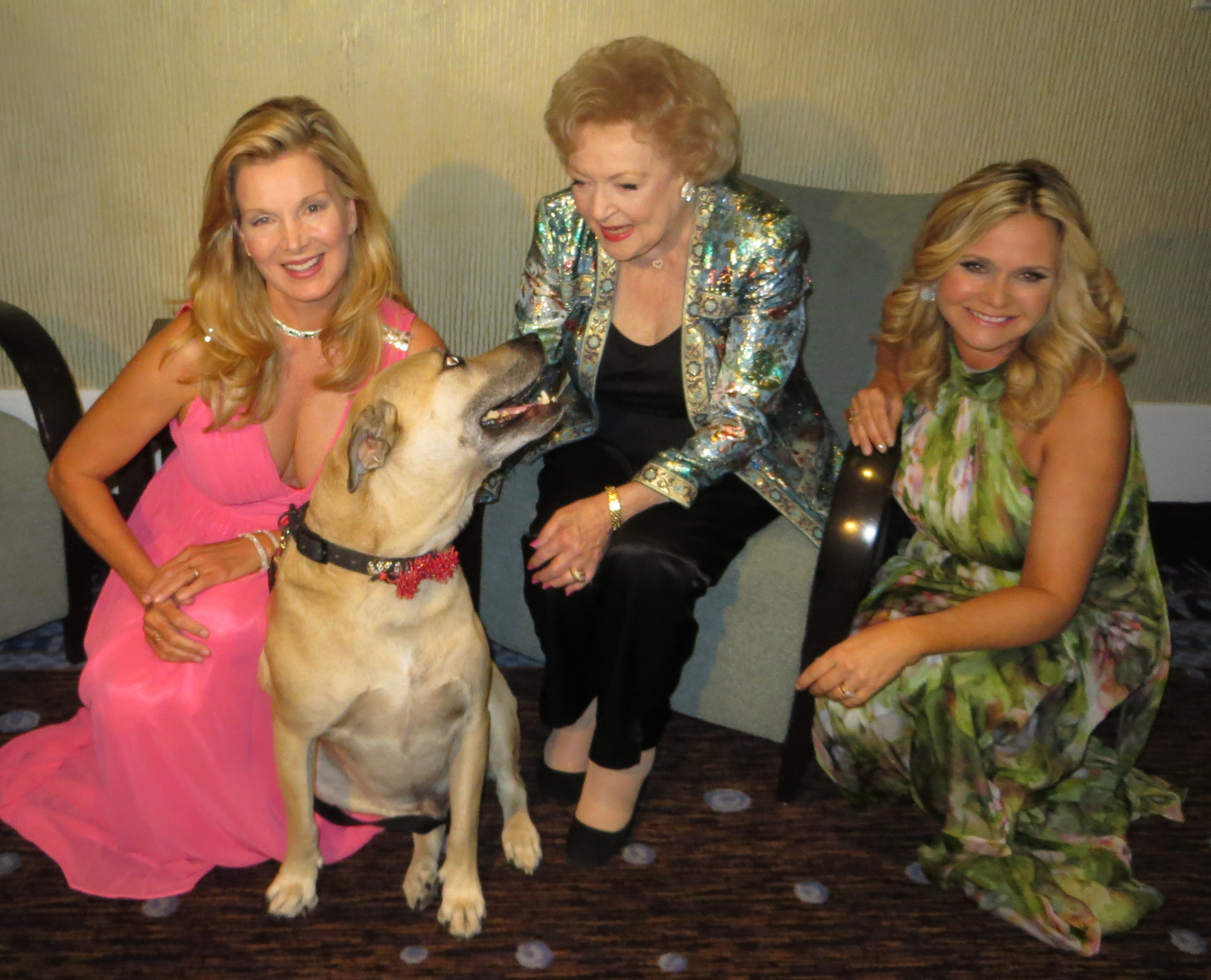 The 2013 Hero Dog Awards with Official Spokes-Dog Super Smiley, Betty White, AHA President Robin Ganzert, and Megan Blake, The Pet Lifestyle Coach