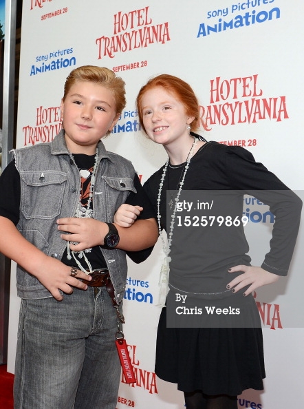 Lacianne Carriere and Zachary Rice Red Carpet Hotel Transylvania Premiere