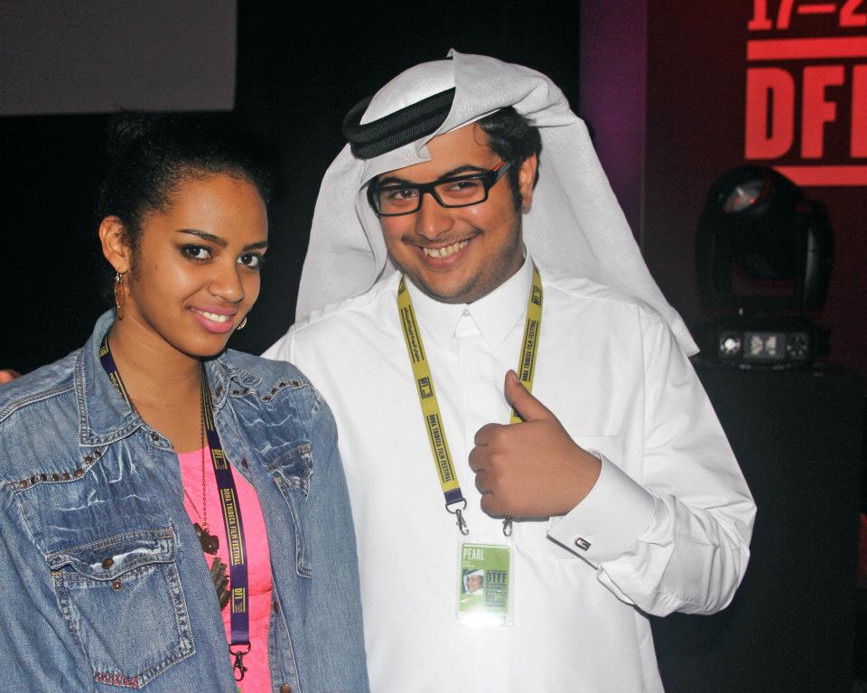 Saad Al Naimi with Rana Jubara at DTFF2012