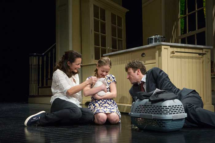 Fatal Attraction, London West End, Kristin Davis, Holly Barrett and Mark Bazeley.