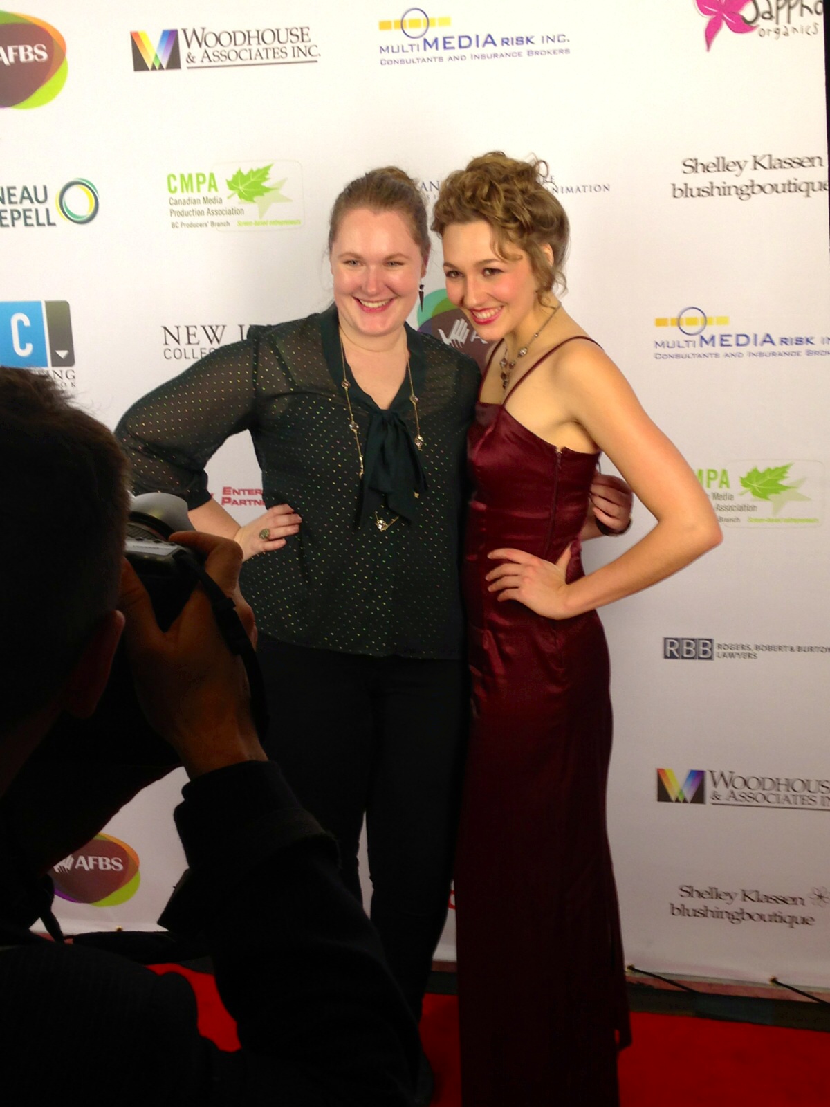 Scarlett Bruns and Ava Vanderstarren at the 2013 UBCP/ACTRA Awards Gala