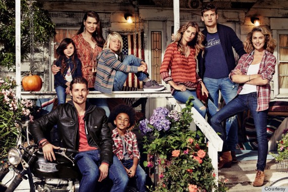 Miles Brown was featured in Lucky Brand Clothing shoot starring super model Lauren Hutton.