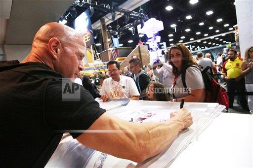 Bruno Gunn seen at Lionsgate's 'Catching Fire' Talent Signing and Fan Meet and Greet at 2013 Comic-Con, on Thursday, July, 18, 2013 in San Diego, Calif.