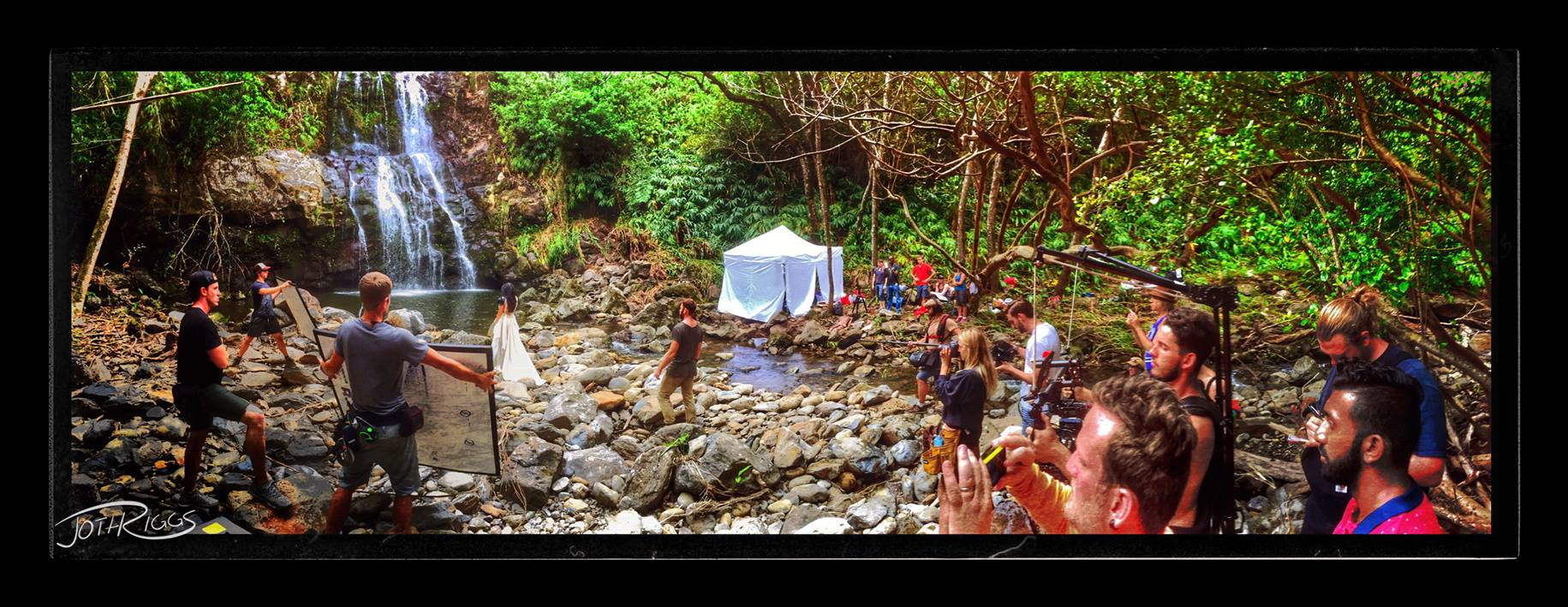 On Set in Hawaii for my film, 