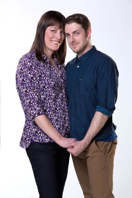 Boy Meets Girl official photo: Rebecca Root and Harry Hepple