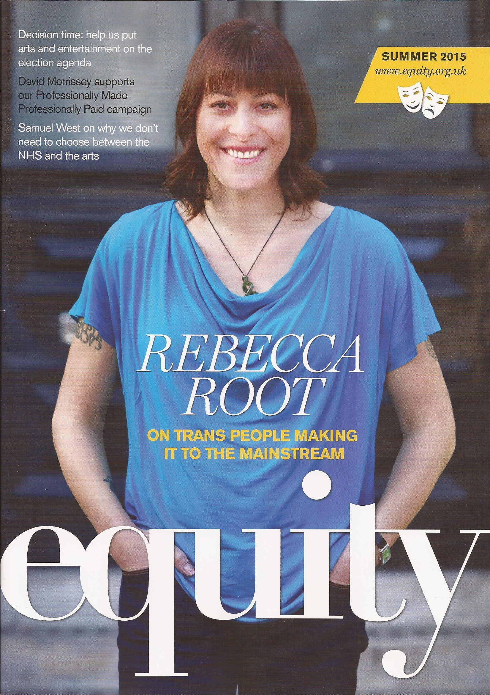 Equity Journal Summer 2015 edition: Rebecca Root, cover feature.
