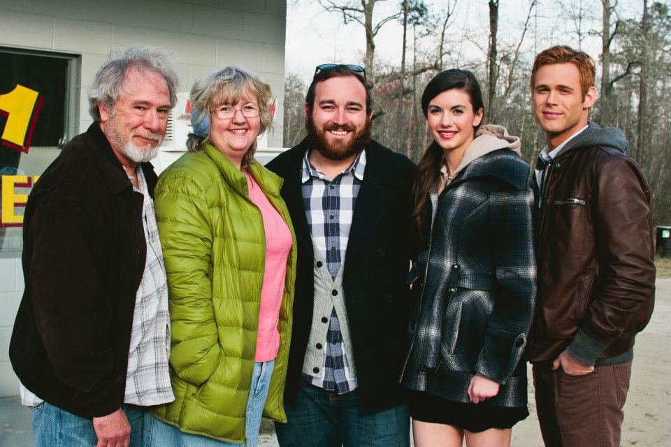 Writer/Director Kyle Taubken with the principle cast of SO BRIEF WAS HIS TORSO. From left: Dennis Clark, Donna Wright, Kyle Taubken, Ann Thurber, Liam Ireson