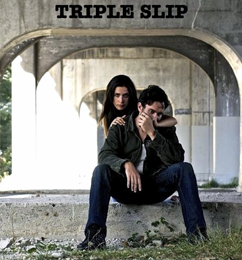 Still of Brendan Taylor and Robyn Westcott in Triple Slip (2015)