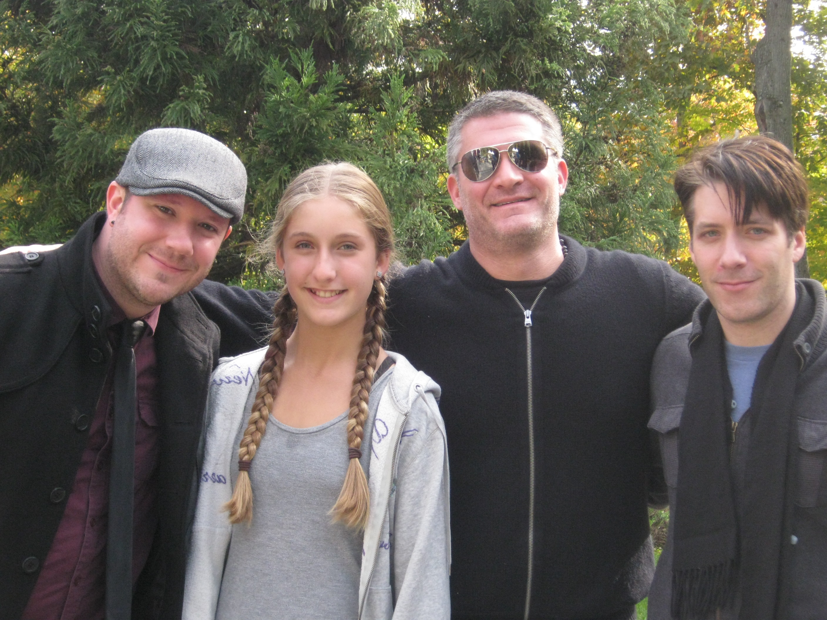 Carina on set of Lucky N#mbers with Director: Brendan Murphy and Producer: Michael Coccolo
