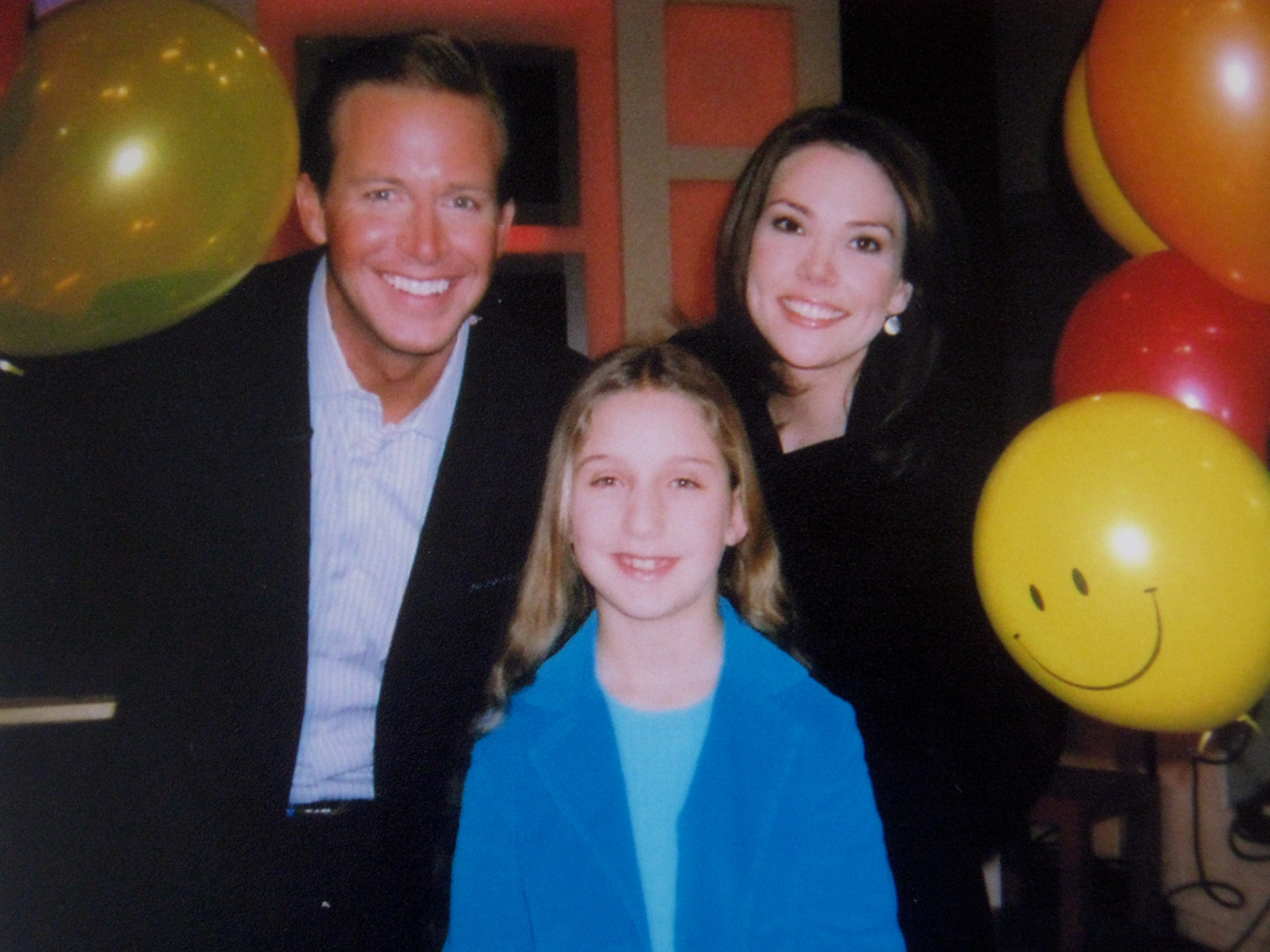 Carina with the Co-Hosts of the CBS Early Show, for Neil Sedaka's CD release.