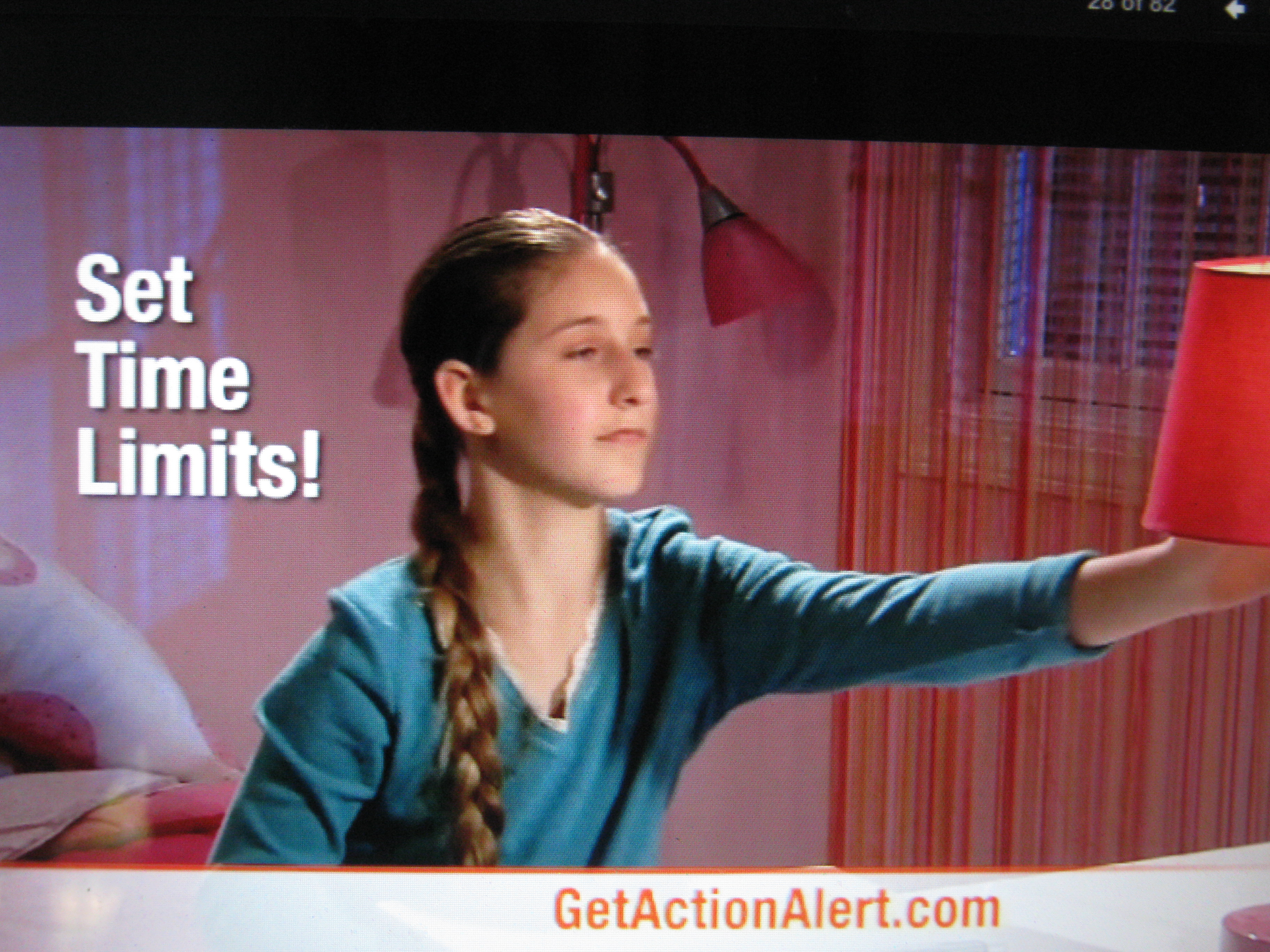 Carina in Action Alert Commercial.