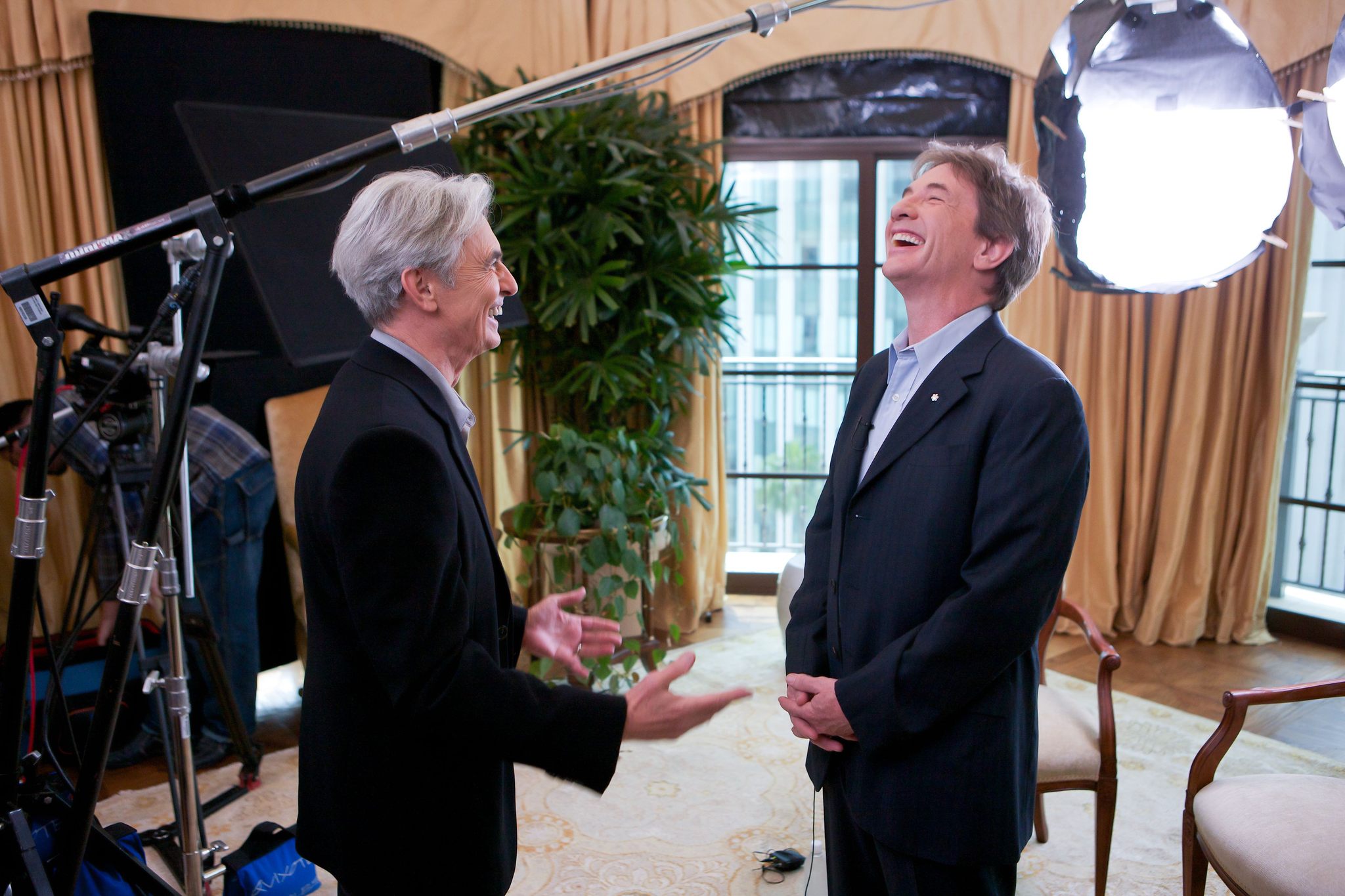 Still of Martin Short and David Steinberg in Inside Comedy (2012)