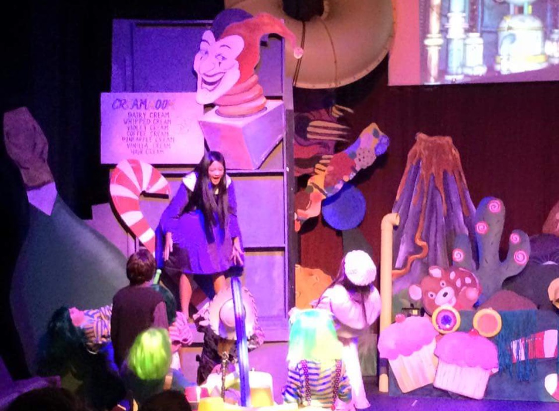 Asia Aragon played the lead role of Violet Beauregarde in Willy Wonka: The Musical