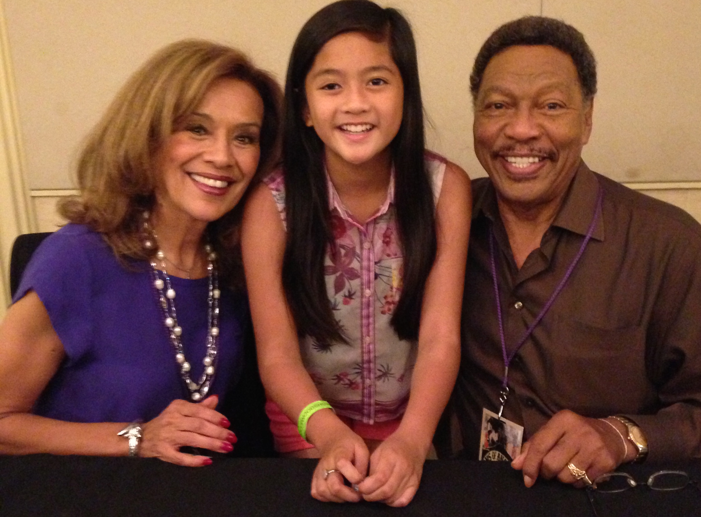 Asia Aragon with Marilyn McCoo and Billy Davis Jr. of 5th Dimension