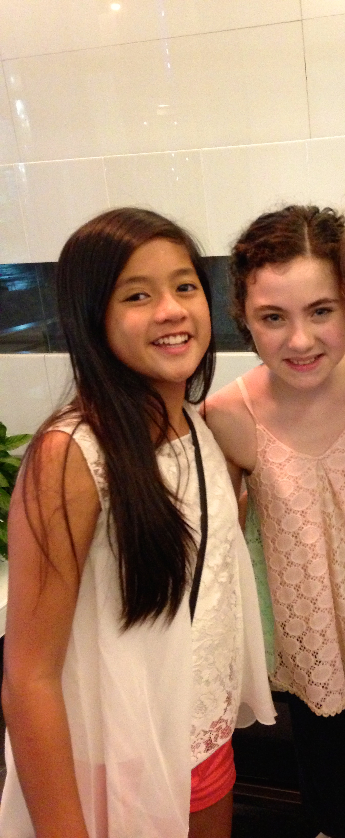 Asia Aragon with Lilla Crawford from Into the Woods