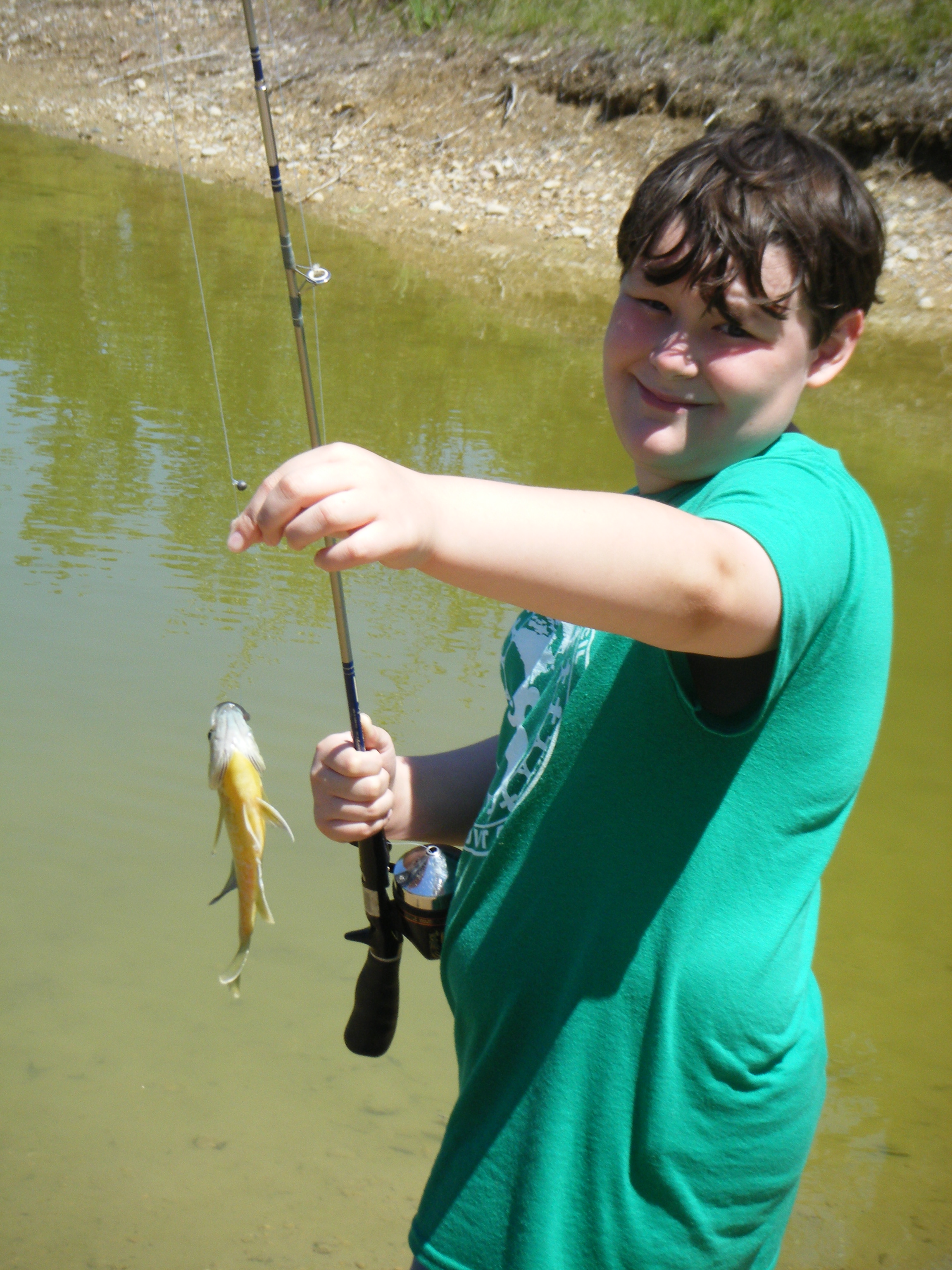 June 2012, Cub Scout Fishing.