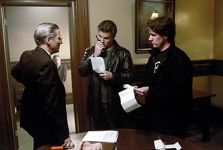 Richard Gere, Music Supervisor Matt Sullivan and Director Rob Marshall on set.