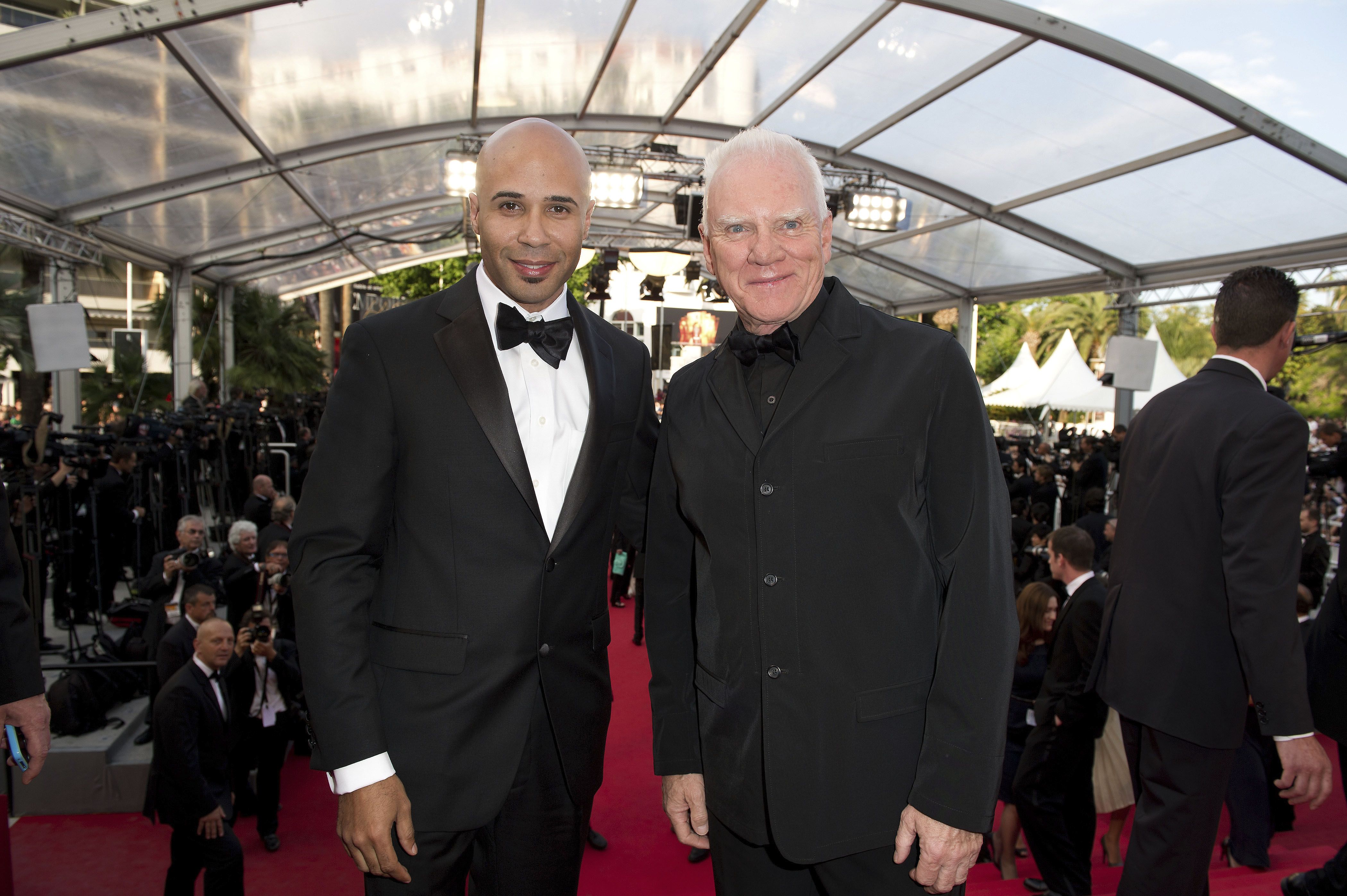 Red Carpet with Malcolm McDowell. Cannes, France. May 2011