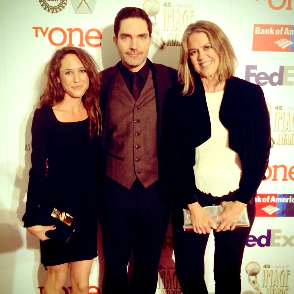 L-R: Grace Willen, Chris Peterson, Marina Zenovich NAACP Image Awards/ Feb. 2014