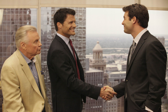 Still of Jon Voight, Mark Deklin and James Wolk in Lone Star (2010)