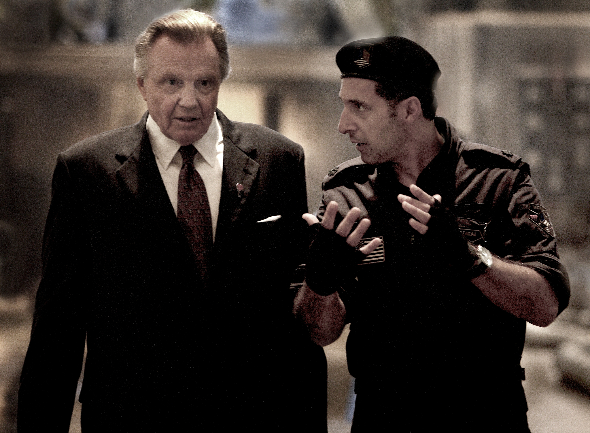 Still of Jon Voight and John Turturro in Transformers (2007)