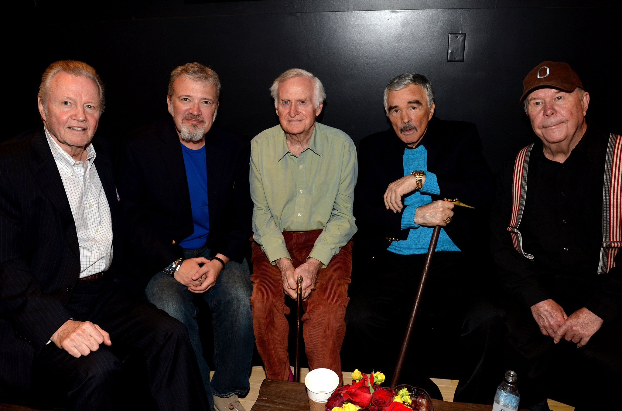 Burt Reynolds, Jon Voight, Ned Beatty, John Boorman and Tom Brown at event of Deliverance (1972)