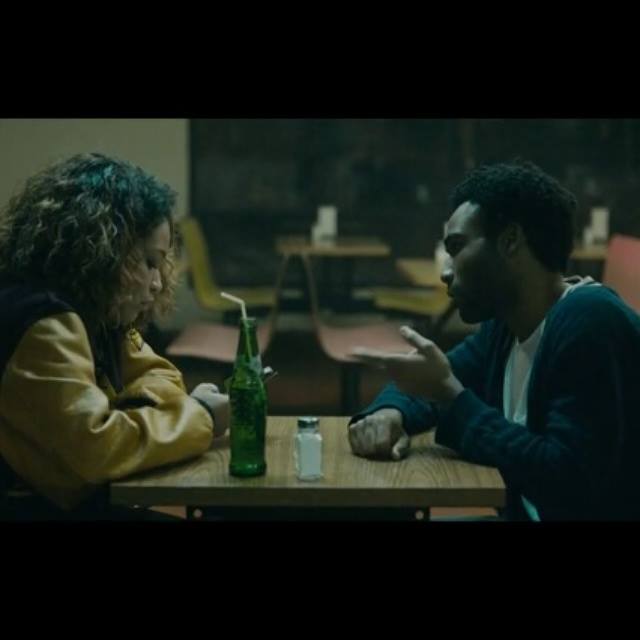 Childish Gambin and Amber-Lauren Jones on Sober video