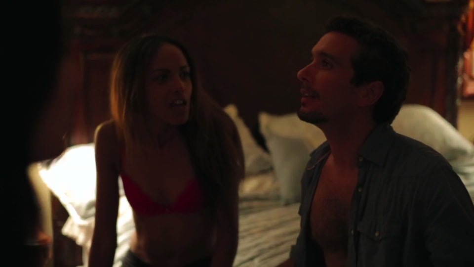 Still of Sarah Adriana Solo and Xander Bailey in With Strangers