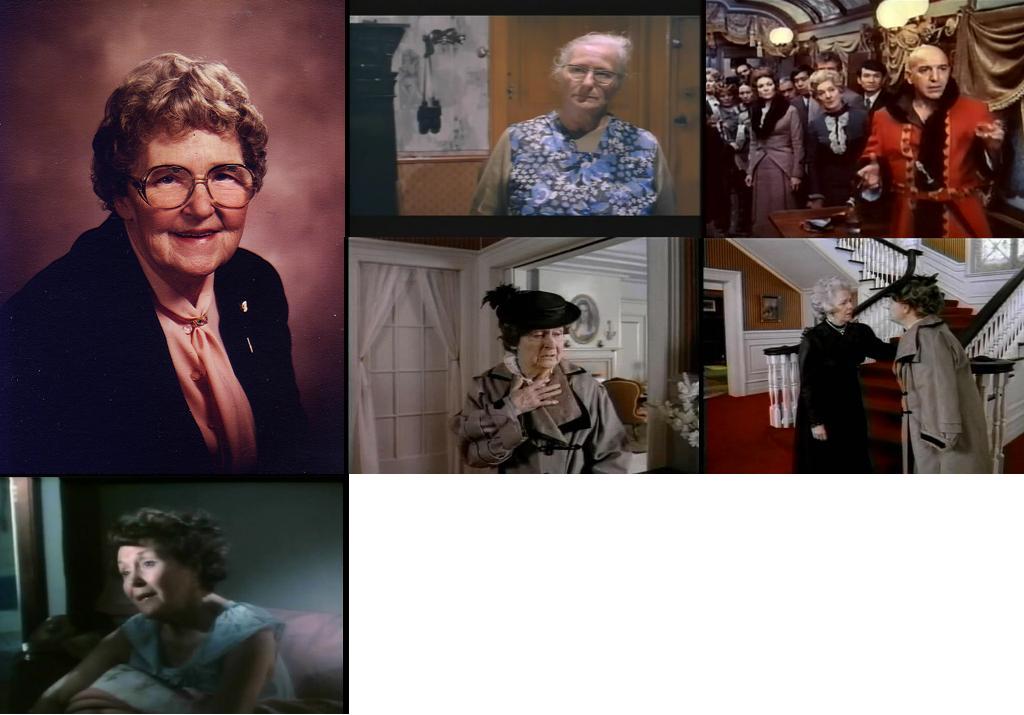 My Grandmother Dorcus B. Watters in Horror Express, The Oval Portrait,The Devil's Nightmare and my movie 